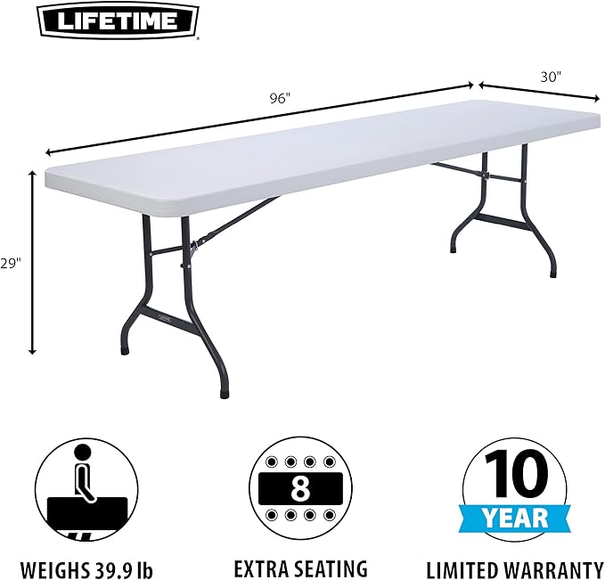 8ft Stackable Table