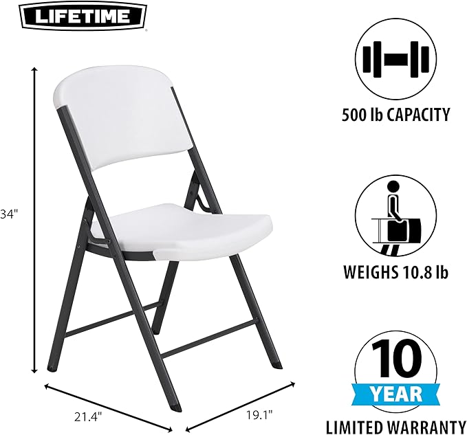 Lifetime Foldable Chairs (6)