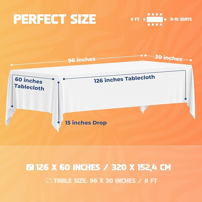 8ft Table Linens