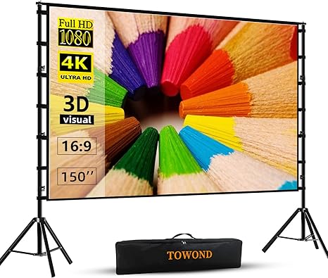 Outdoor Movie Night Projector & Screen Rental (150" 4K Setup)