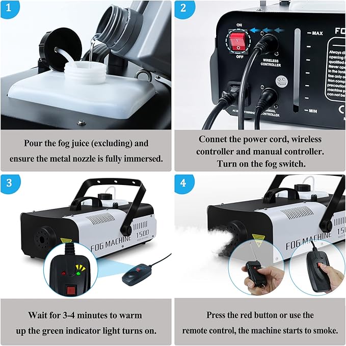 Fog Machine Rental (1500W Professional)
