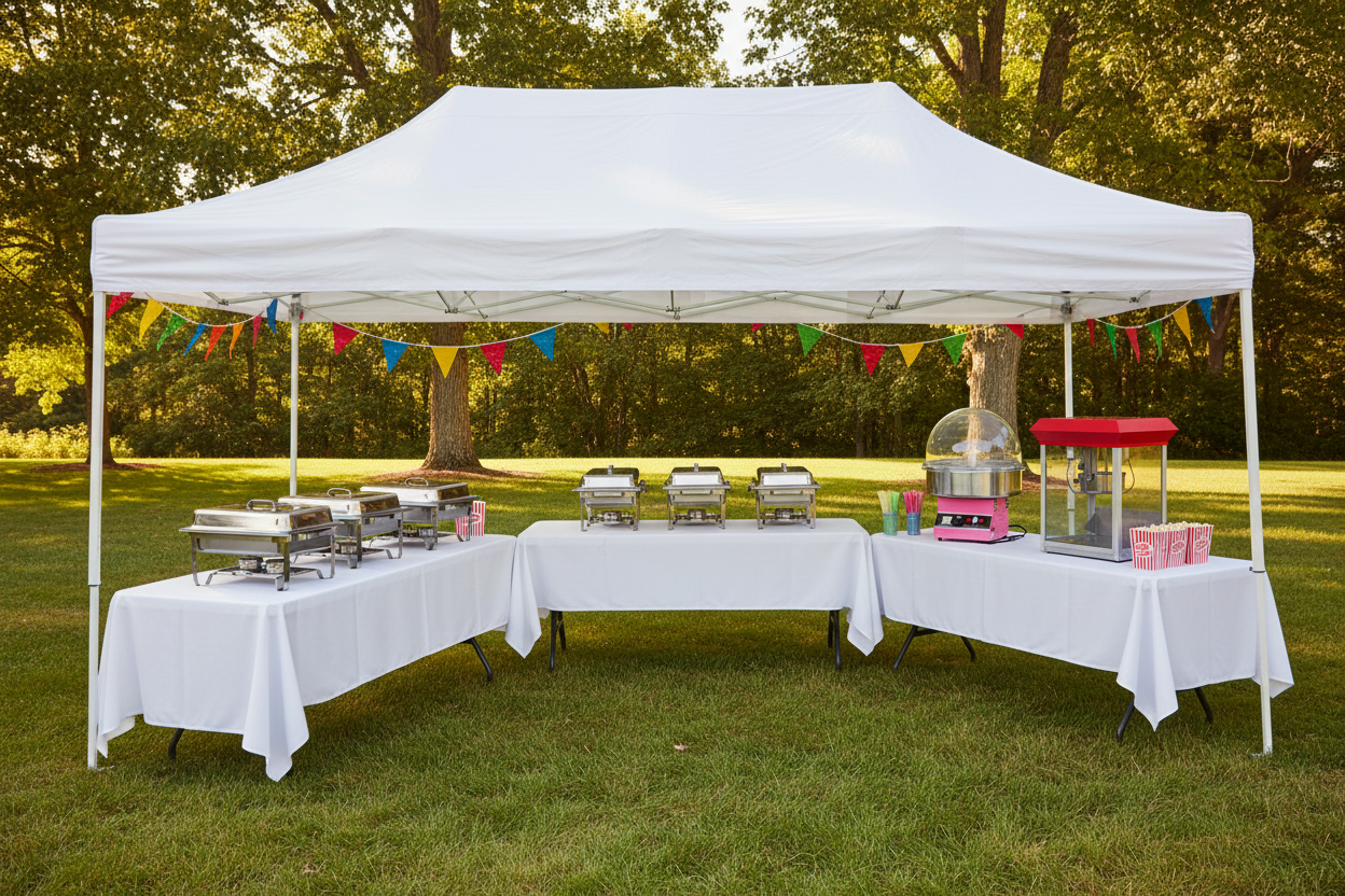 Bundle #5 - 3 Tables, Chafing Dishes + 2 Machines