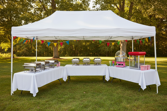 Bundle #5 - 3 Tables, Chafing Dishes + 2 Machines