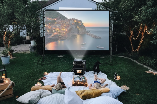 Cozy Outdoor Movie Night